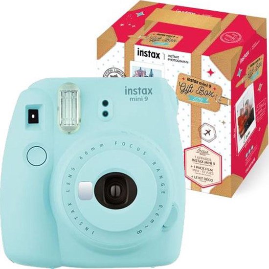 Fujifilm Instax Mini 9 Gift Pack (Lichtblauw) | bol.com