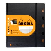 Rhodia ExaBook - A4 + Rectangle noir à carreaux