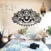 "Ajna - MANDALA" Wall Art | Metal Muurdecoratie 160cmx96 cm |Hoagard| Woondecoratie |Origineel Cadeau | Bohemian Style Interior Design