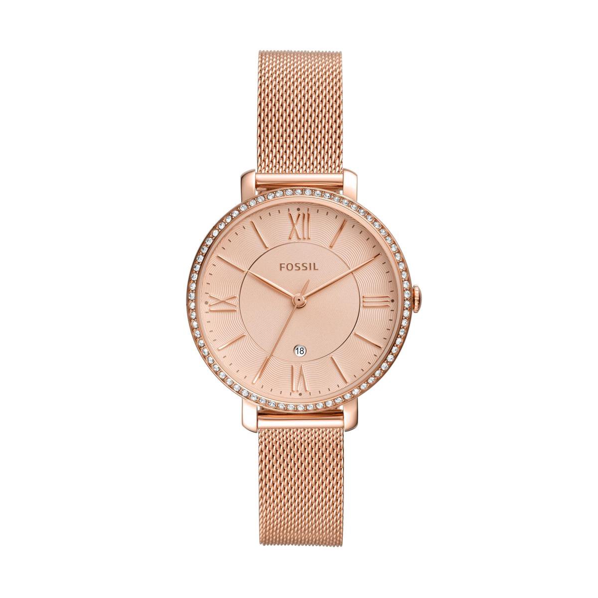 Fossil Jacqueline ES4628 Dameshorloge 36 mm - Rosékleurig