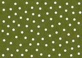 Mat, Vloermat, Vloerkleed, Tapijt, Kind - Kinderkamer Green Dots - Wasbaar - Antislip - Antislip - 85 x 60 cm