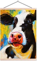 Sweet Living Poster - Cow Portrait - 90 X 60 Cm - Multicolor