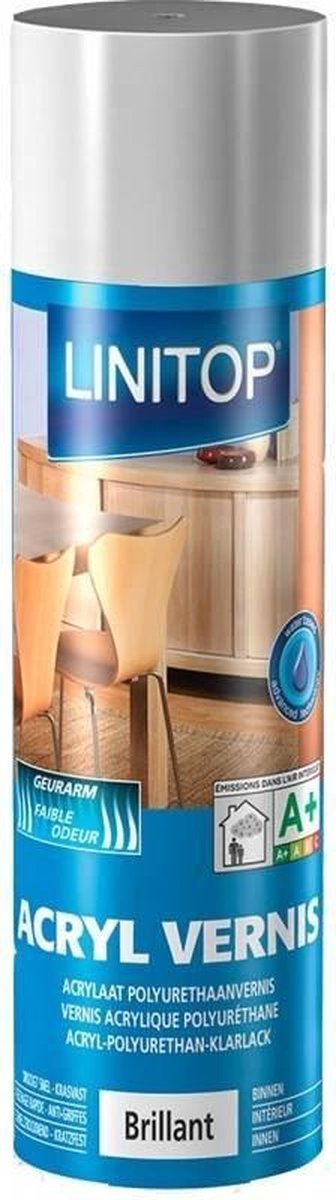 Acryl Vernis Spray - Vernis acrylique en aérosol - Linitop