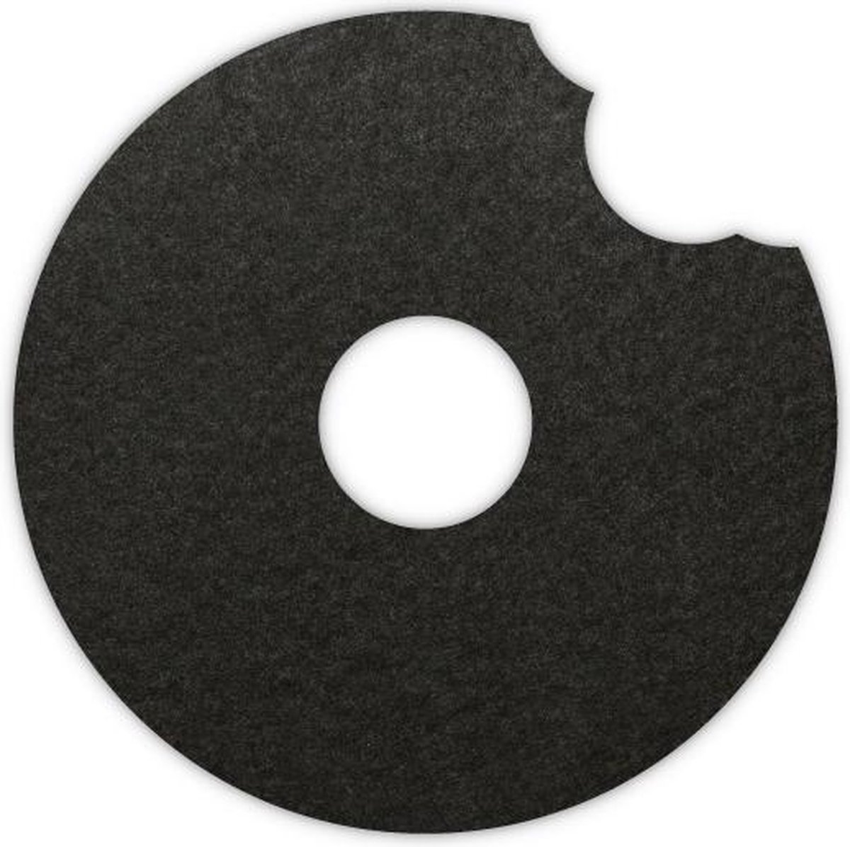 Donut vilt onderzetter - Zwart - 6 stuks - ø 9,5 cm Rond - Glas onderzetter - Cadeau - Woondecoratie - Woonkamer - Tafelbescherming - Onderzetters Voor Glazen - Keukenbenodigdheden - Woonaccessoires - Tafelaccessoires