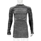 Thermo shirt zwarte melange lange mouw voor heren - Wintersport kleding aÃ¢â€šÂ¬Ã¢â‚¬Å“ Thermokleding L (52)