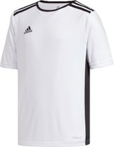 adidas Entrada 18 Sportshirt - Maat 116  - Unisex - wit,zwart