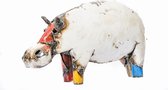 METAL MEDIUM COLOURFUL HIPPO