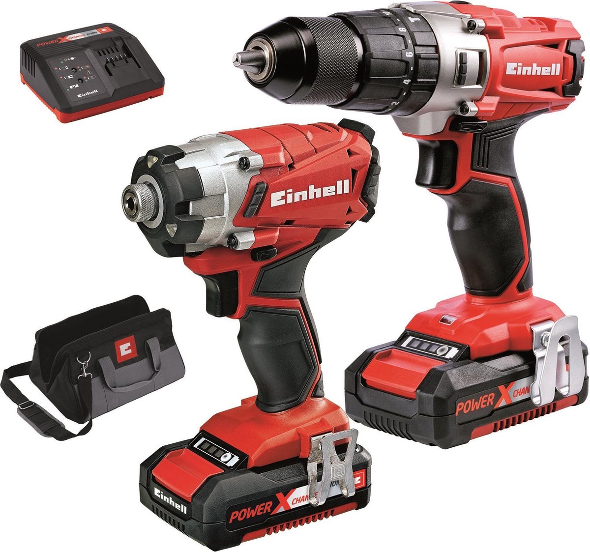 EINHELL Accu Power Tool Kit 18V/2x 2.0 Ah (Accu