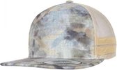 Urban Classics Trucker pet Used Camo Beige/Groen