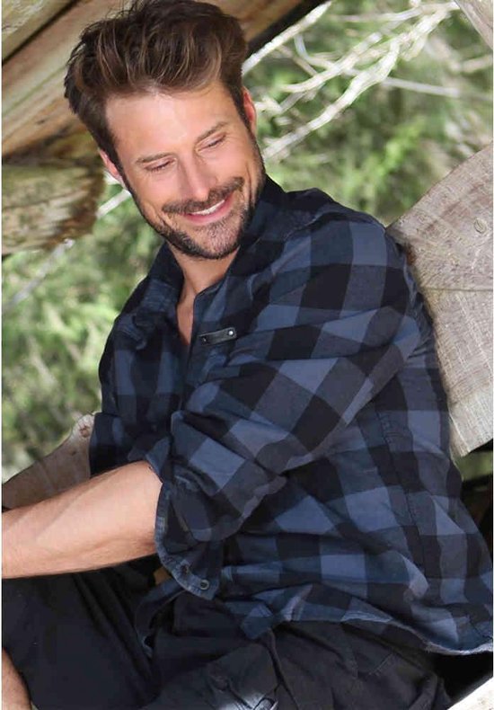 Brandit Check Shirt Zwart Grijs Flanel Overhemd Heren