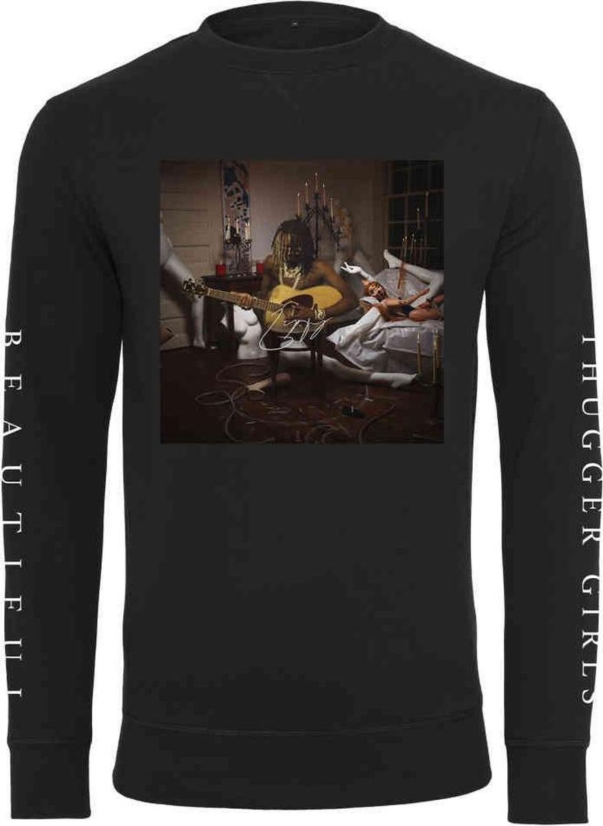 Urban Classics Crewneck sweater/trui -L- Young Thug Album Cover Zwart