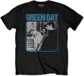 Green Day Heren Tshirt -S- Photo Block Zwart