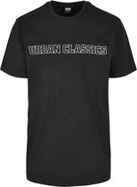 Urban Classics Heren Tshirt -S- Big Logo Oversized Zwart
