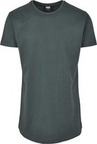 Urban Classics - Shaped Long Heren T-shirt - XS - Groen