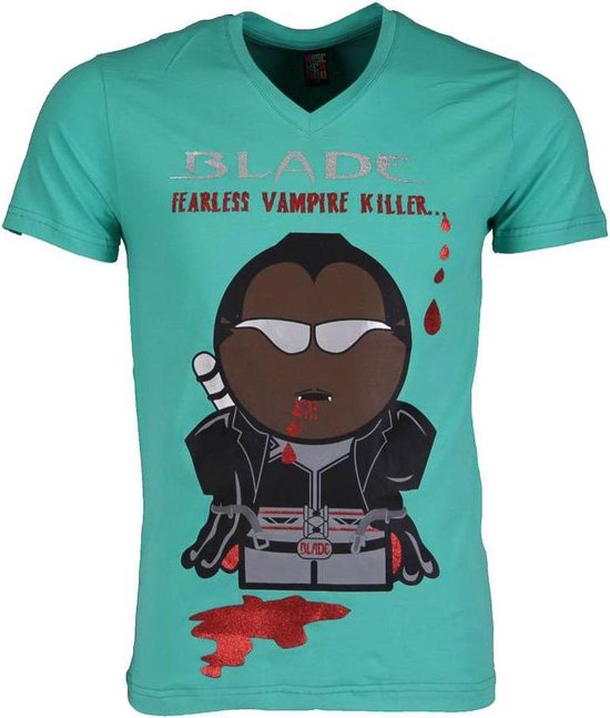 T-shirt - Blade Fearless Vampire Killer - Groen