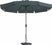 Parasol Rond Grijs 300cm topkwaliteit | Madison Flores | Kantelbare en ronde parasol van topkwaliteit