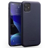 Lederen backcover van Qialino voor iPhone 11 - donkerblauw
