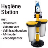 Hygiëne-station model 1 -  Geel zwart - COVID-19 - Corona