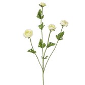 Viv! Home Luxuries Ranonkel mini - zijden bloem - wit - topkwaliteit