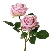 Viv! Home Luxuries Roos - zijden bloem - lila paars - 48cm