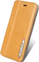 Lederen bookcase van Pierre Cardin voor iPhone 7/8 plus - bruin