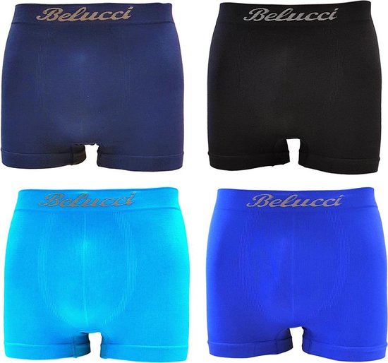 Belucci heren boxershorts microfiber 4pack maat XL/XXL | bol.com