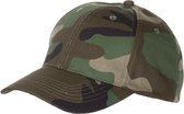 MFH - US Army cap - legerpet met klep - in grootte verstelbaar - woodland camouflage