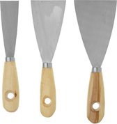 3x couteaux à mastic 3, 5 et 7,5 cm - Travail / peintre / papier peint / fournitures de plâtre / outils - Couteaux à mastic 3 pièces