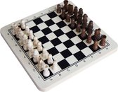 Houten schaakspel met schaakstukken en bord 30 x 30 cm - Denkspellen - Schaken
