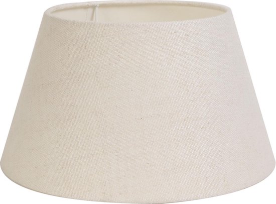 Light & Living Drum Lampenkap Livigno - Eiwit - 40x30x22cm - voor Tafellampen, Staande lamp