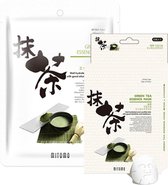 MITOMO Green Tea Gezichtsmasker - Japan Skincare Rituals - Matcha Poeder - Matcha - Groene Thee - Gezichtsverzorging - Huidverzorging - Face Mask - Facial Sheet Mask - Hydraterend