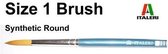 Italeri - 1 Brush Synthetic Round (Ita51204) - modelbouwsets, hobbybouwspeelgoed voor kinderen, modelverf en accessoires