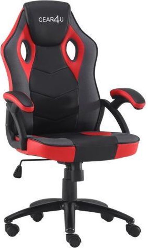 bol com gear4u rook gaming stoel gamestoel game stoel zwart rood klein formaat