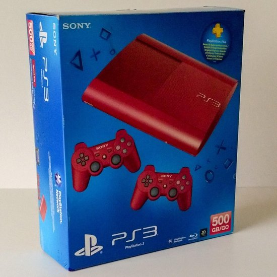 Sony Playstation 3 500 GB Super Slim Rood + Extra Controller Rood | bol.com