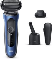 Braun Series 6 60-B7200cc Elektrisch Scheerapparaat Met SmartCare Center, Precisietrimmer, Blauw