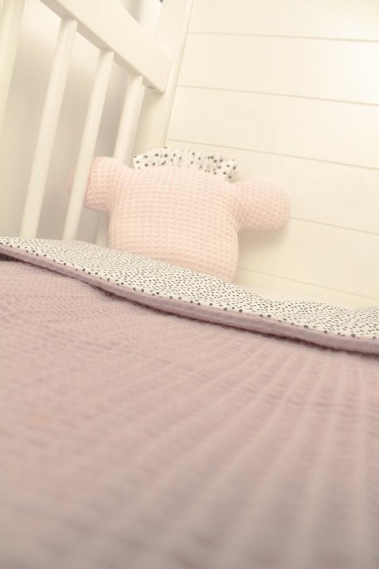 Couverture Pink Dot (berceau / landau) - Couverture pour lit de bébé ou  landau 