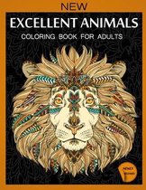 Excellent Animals Coloring Book For Adults