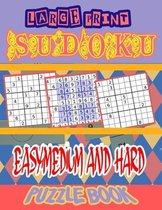 Large Print Sudoku Easy, Medium and Hard