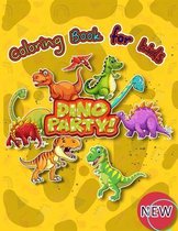 DINO PARTY Coloring book for kids