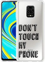 Xiaomi Redmi Note 9S Hoesje Don't Touch My Phone