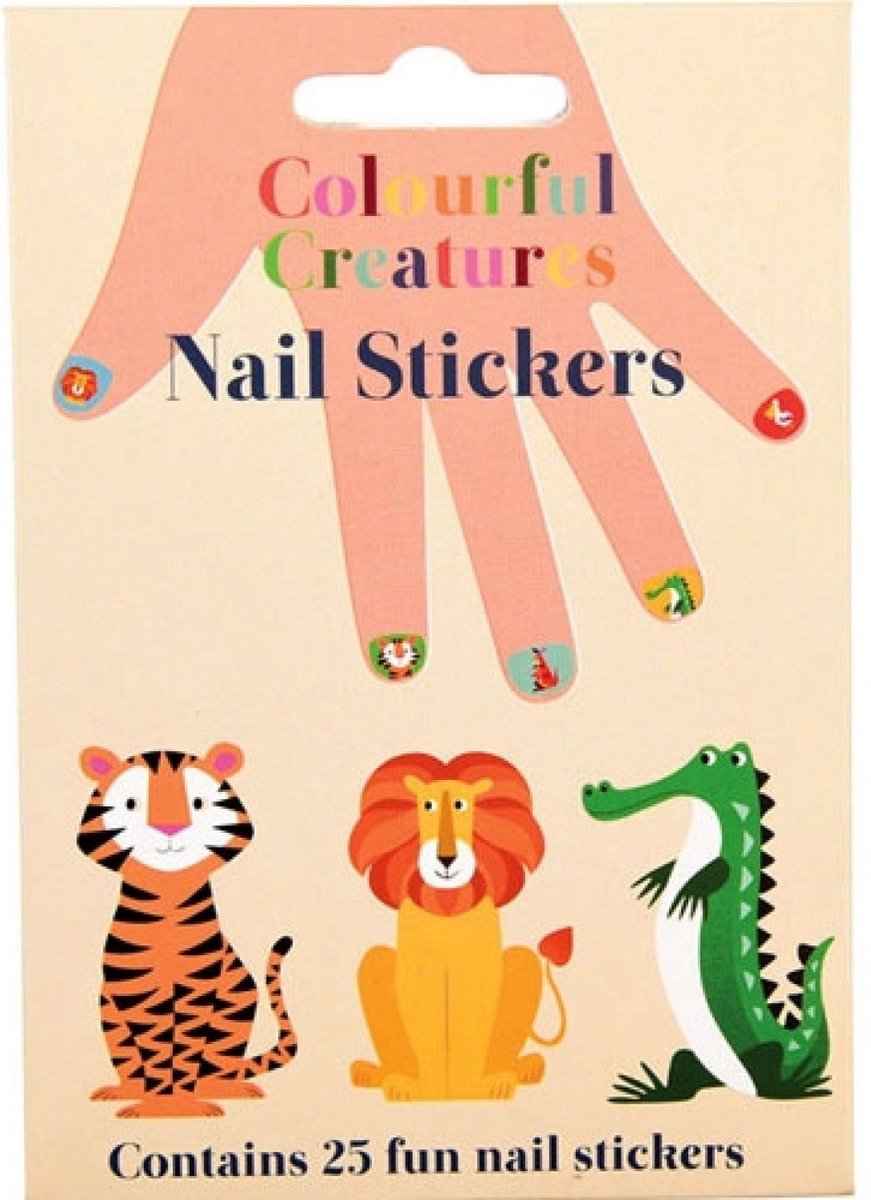 Goedkoopste Nagelstickers colourful creatures - Rex London