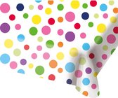 Folat - Tafelkleed - Rainbow dots - plastic - 130x180cm