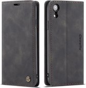 CaseMe - Hoesje geschikt voor iPhone XR - Wallet Book Case - Magneetsluiting - Zwart