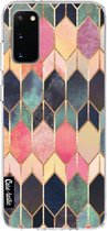 Casetastic Samsung Galaxy S20 4G/5G Hoesje - Softcover Hoesje met Design - Stained Glass Multi Print