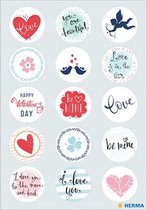 Herma Stickers Liefdesberichten Meisjes 12 X 8,4 Cm Folie