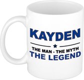 Kayden The man, The myth the legend cadeau koffie mok / thee beker 300 ml