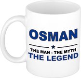 Osman The man, The myth the legend cadeau koffie mok / thee beker 300 ml