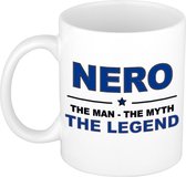 Nero The man, The myth the legend cadeau koffie mok / thee beker 300 ml