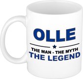 Olle The man, The myth the legend cadeau koffie mok / thee beker 300 ml