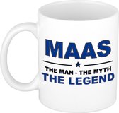 Maas The man, The myth the legend cadeau koffie mok / thee beker 300 ml